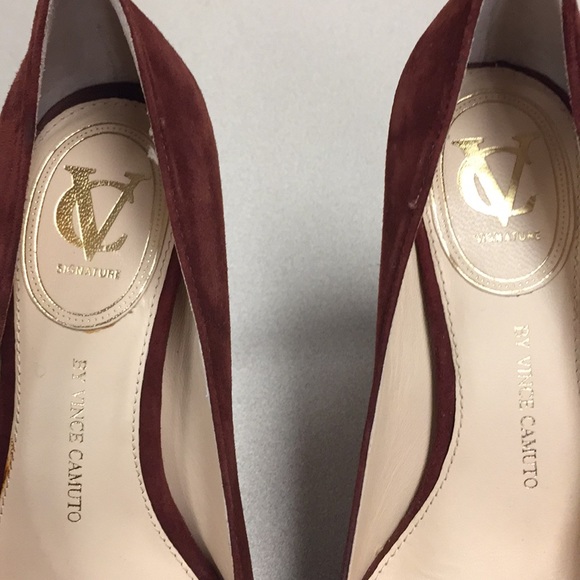 Vince Camuto Signature ombré leather suede pumps - Picture 8 of 8